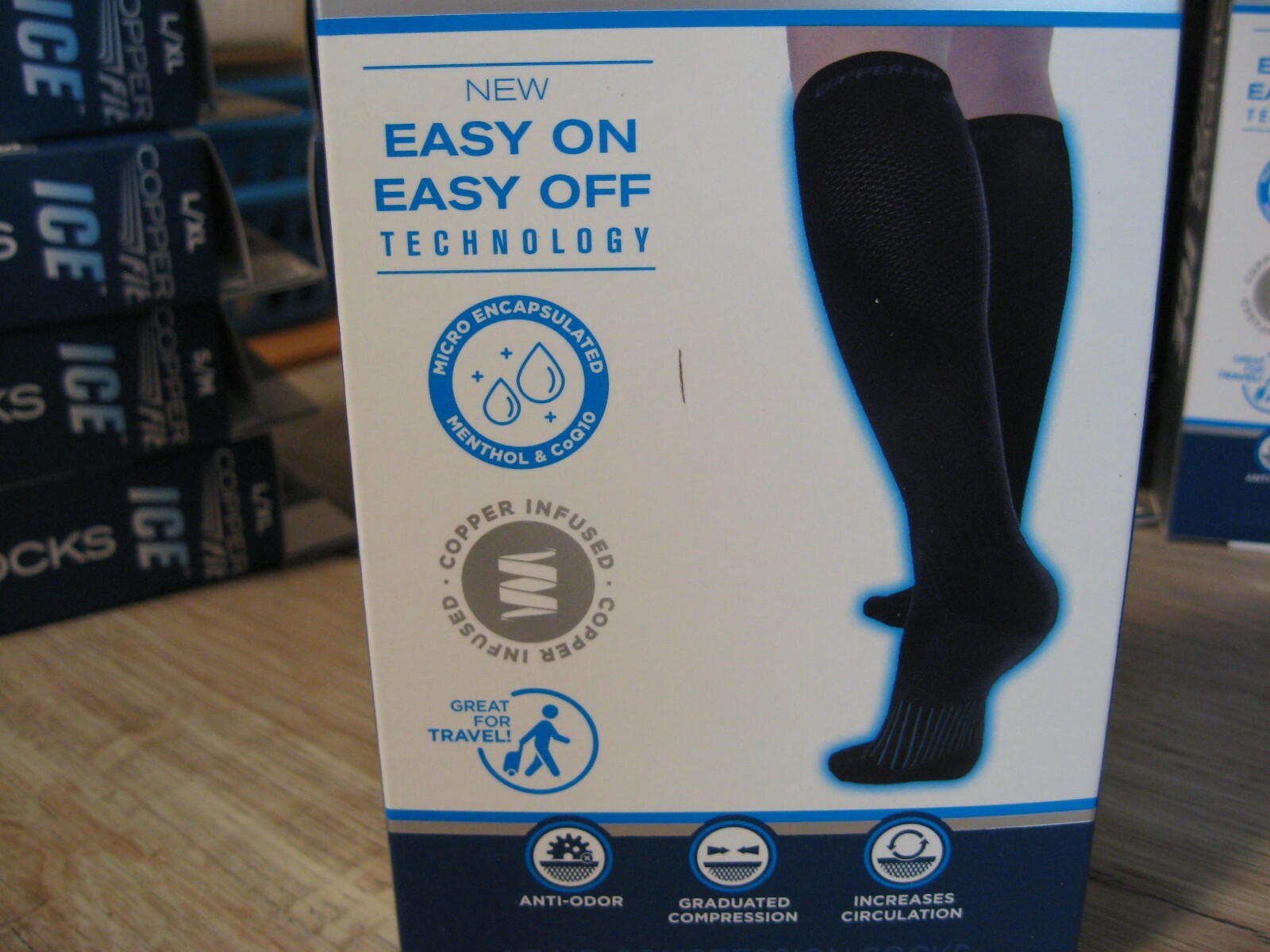 Copper Fit Ice Menthol Infused Compression Socks Small\ Medium for sale online eBay