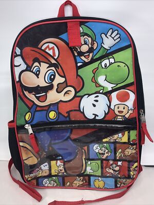 Super Mario Bros 2020 Backpack/ School Book Bag MAR100 | eBay
