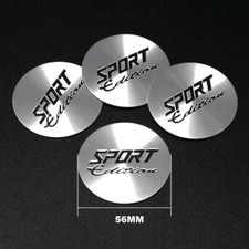 4x SPORT Edition 56MM Car Wheel Center Cover Sticker Hub Cap Emblem Badge Decal