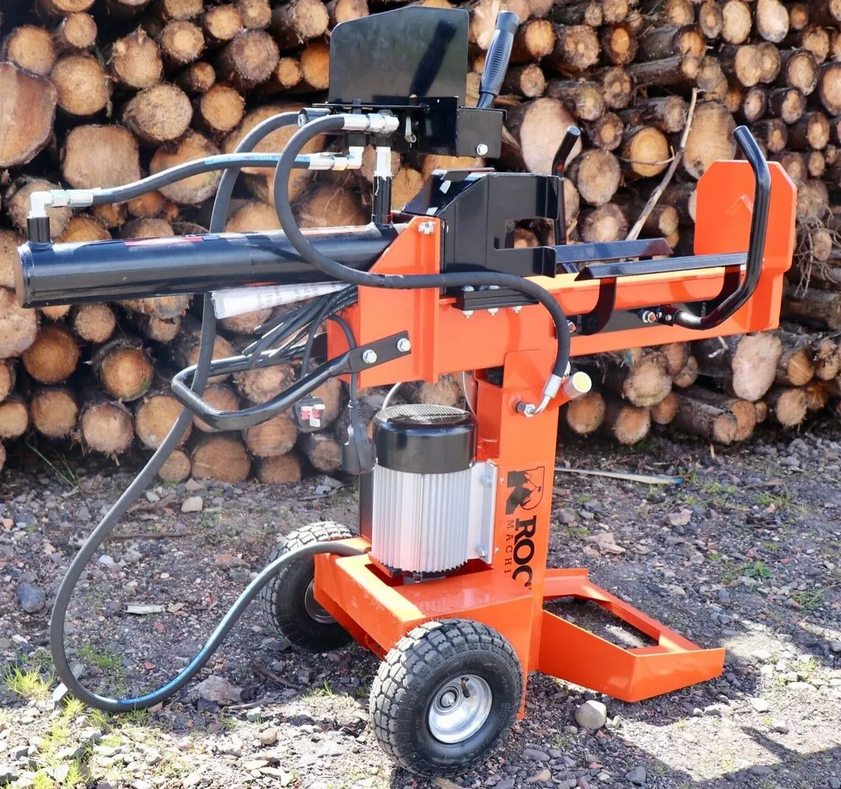 12ton Venom C Series Electric Log Splitter By Rock Machinery