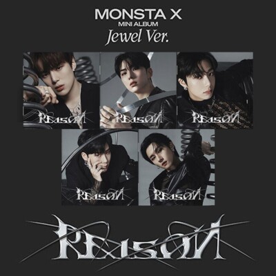 MONSTA X REASON Mini Album JEWEL 5 Ver SET 5 CD+5 Photo Book+5 Card+5 Poster