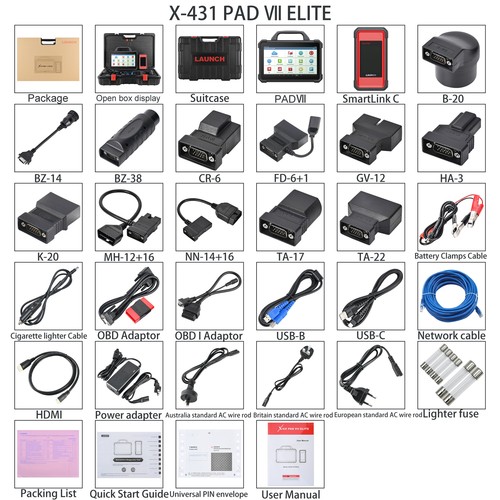 LAUNCH X431 PADVII ELITE ECU Programming Scan Tool All-in-One Diagnostic Scanner - Picture 14 of 18
