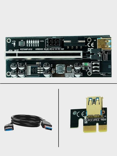 PIC-E Riser Ziyituod Paquete de 6 Cable Express VER010S GPU Riser Express Kits - Imagen 3 de 7