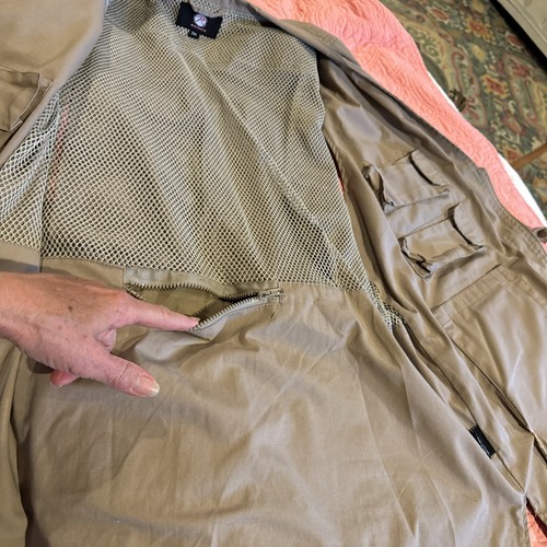 Rocco 2XL Tactical Conceal Hunting vest TAN. MULTIPLE POCKETS/pouches. Lined - Picture 5 of 24