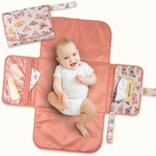 Portable Diaper Changing Pad  Waterproof, Wipeable  Compact Baby Changing P...