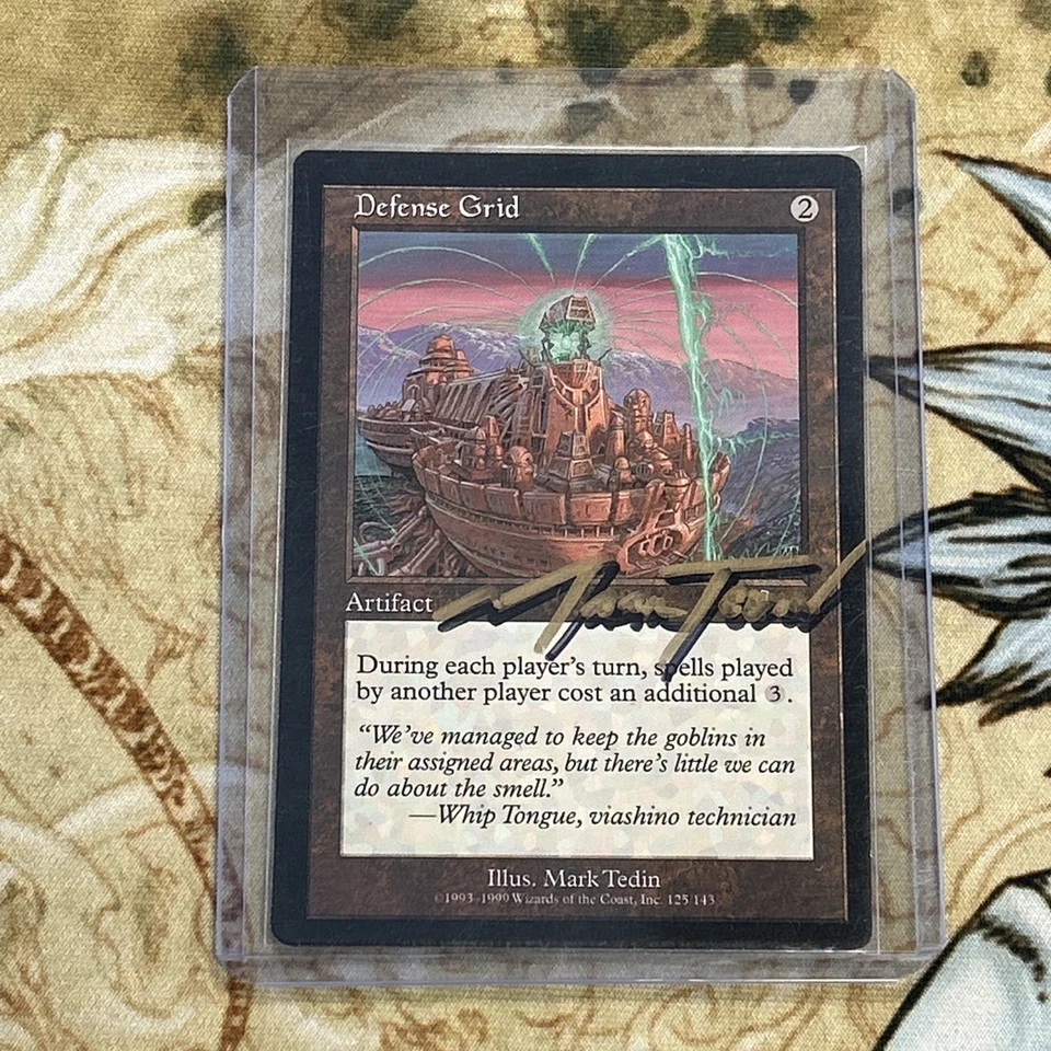 MTG EDH Magic the gathering Defense Grid Signed x1 Urza’s Legacy Mark Tedin 🔥 - Image 4 of 4