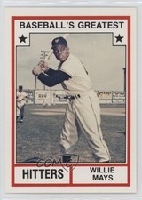 1982 Baseball's Greatest Hitters White Back Willie Mays (Has MLB Logo) HOF 0z0n