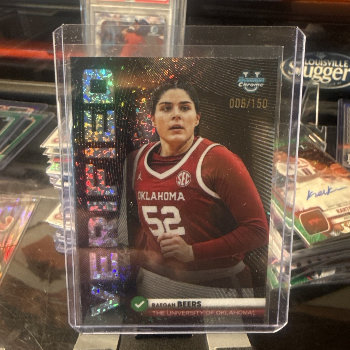 2025 Bowman Basketball Raegan Beers Verified SPECKLE Refractor 6