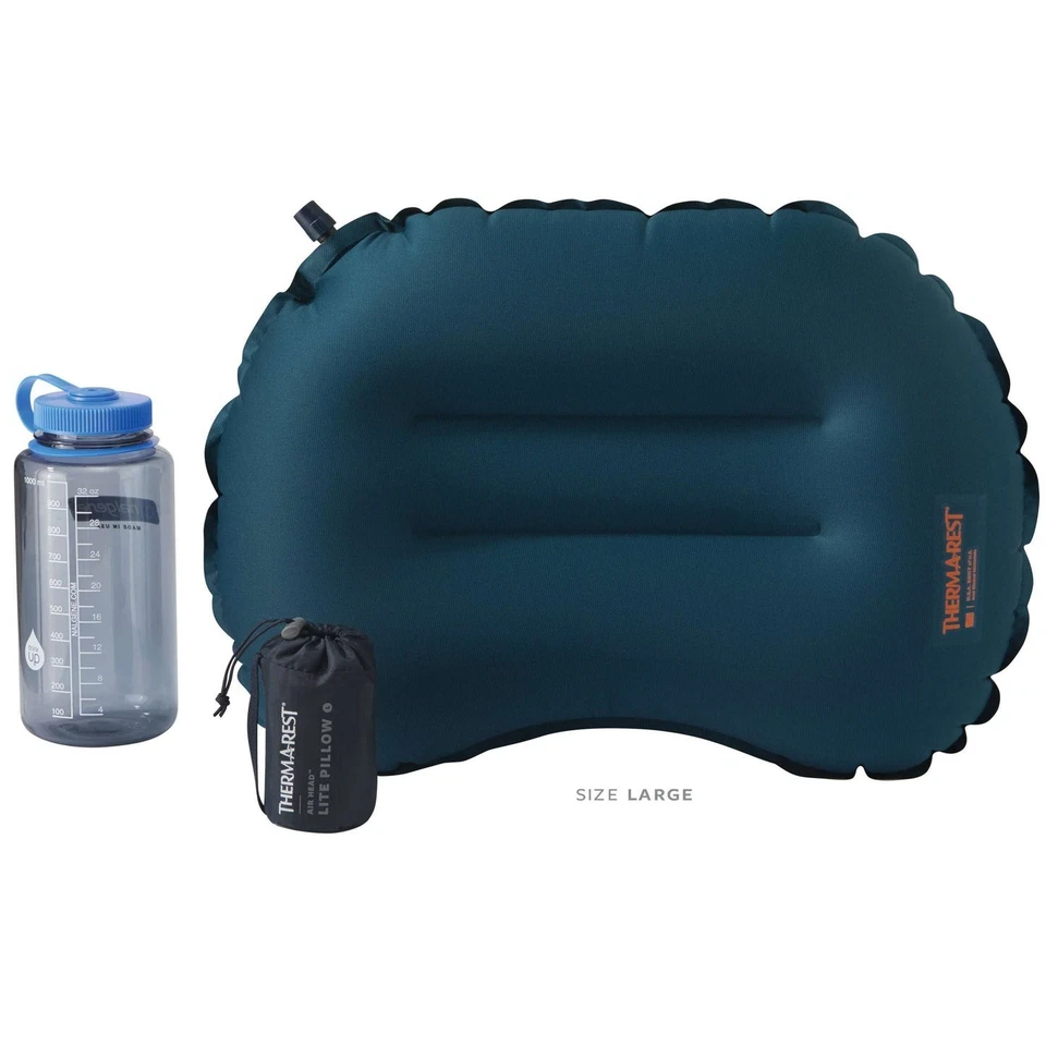 Almohada de camping ThermaRest Air Head Lite - Grande Deep Pacific Foto 2 de 4