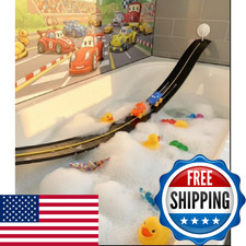 FLXTRACK Race Car Bath Toy Set, Toddler Bath Toys, Race car Set, Toddler Gift, S