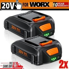 2X For WORX MAX Extend Lithium 3.5AH Battery 20 Volt WA3520 WA3525 WA3575 WG155