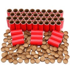 Faccito 50 Pcs Red Firework Tubes 1 X2-1/2 X3/25 Stick Fireworks Pyro Cardboard