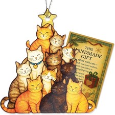 Cat Christmas Ornament 2025 - Ornaments - Tuxedo Catt