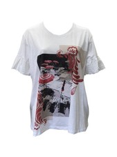 Marina Rinaldi Women's White Vallone Pullover Shirt Size XL NWT