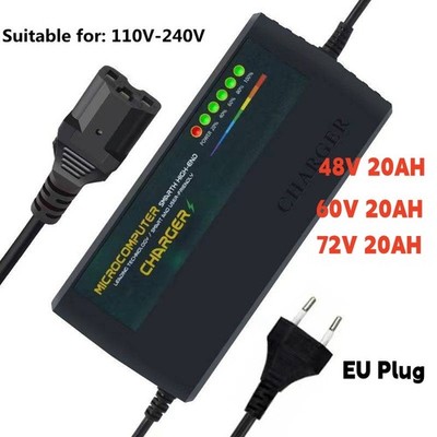 48V 60V 72V 20AH Smart Charger for GEL AGM Liquid Lead Acid Batterys Charge