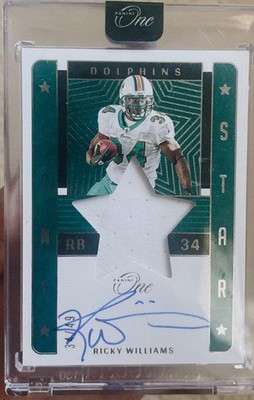 Ricky williams Panini One Patch Auto /49