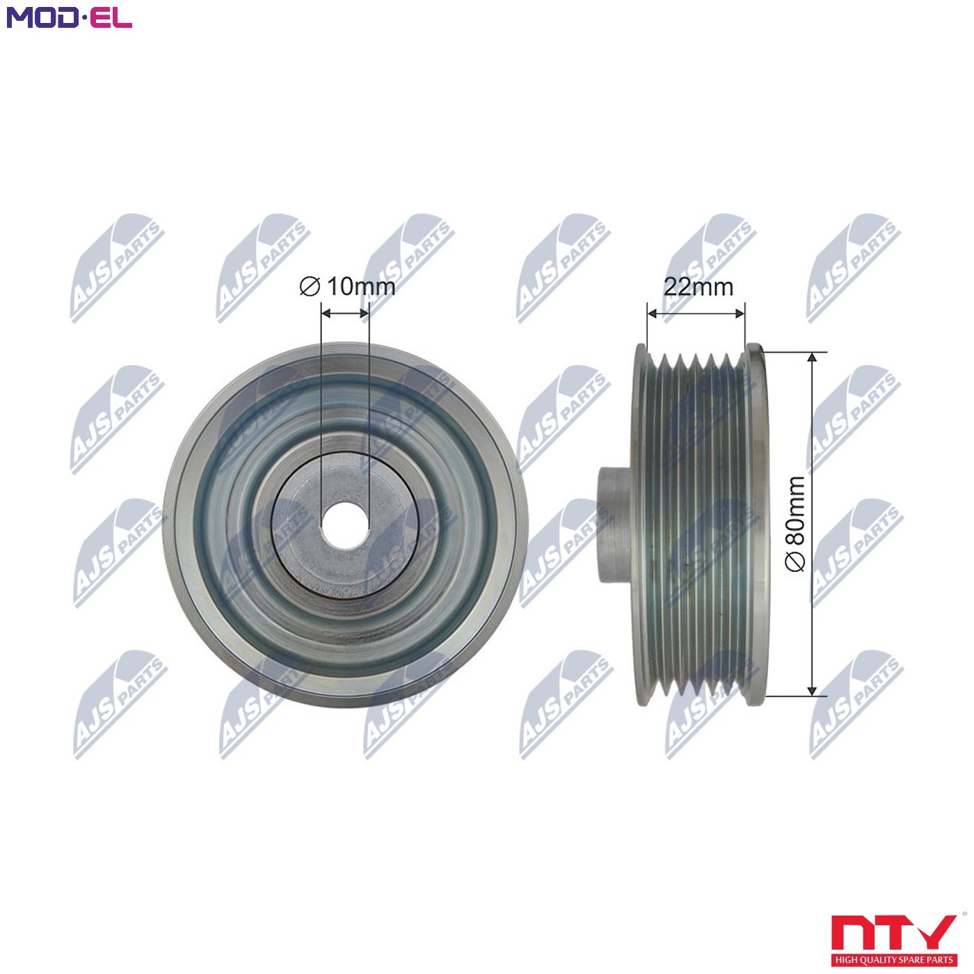 DEFLECTIONGUIDE PULLEY VRIBBED BELT RNK-TY-033 FOR TOYOTA LOTUS2ZZ-GE 1.8L 4cyl