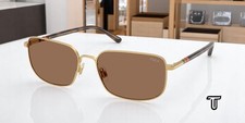 POLO PH3159 947773 Semishiny Gold Dark Brown 58 mm Men's Sunglasses