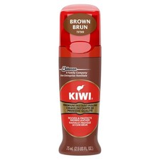 Brown Liquid Shoe Polish with Sponge Applicator - Instant Shine Protection
