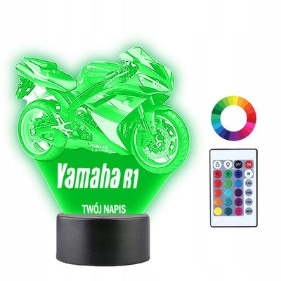 3D LED Nachtlampe Yamaha R1, personalisiert
