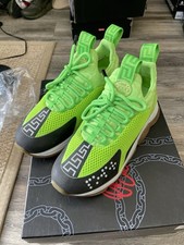 Taglia 40EU (7US) - Sneakers Versace con stampa a rete verde reazione a catena