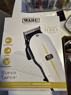 Wahl Professional Super Taper Corded Hair Clipper Set Boxed Tested Working