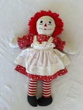 Vintage Raggedy Ann Cloth Doll 23 Inch