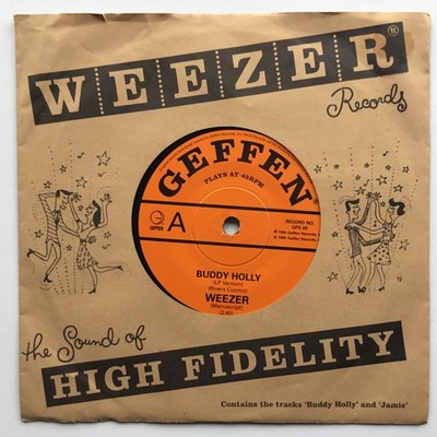 Buddy Holly Weezer 7'' Single Records Vg++  Rare