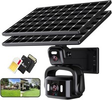 4G LTE Cellular Solar Security Camera Wireless Outdoor, No WiFi Solar Powered...
