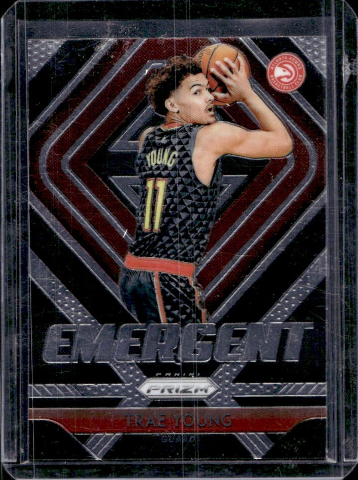 2018-19 Prizm Trae Young Emergent Rookie RC #5 Hawks