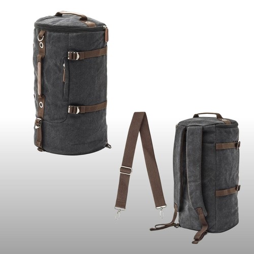 Motorrad Rucksack / Hecktasche Canvas Craftride Vintage VG8 35L schwarz - Bild 4 von 7