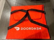 Doordash Large Insulated Pizza Delivery Bag Tote EXCELLENT 19x19x5 Door Dash