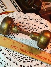 Antique Yale & Towne Door Knob Set with "Triplex" 3-Piece Spindle Set
