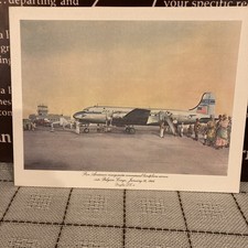 Historic First Flights Of Pan Am Clippers Menu Cover Belgium Congo Jan 19, 1946