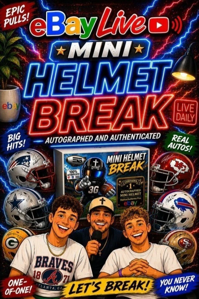$1 MINI HELMET BREAKS FOOTBALL - MAHOMES/BRADY CHASE - 3G SPORTS