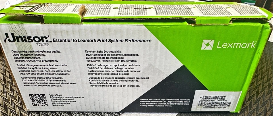 Tóner negro alto rendimiento Lexmark 56F1U0E Foto 4 de 4