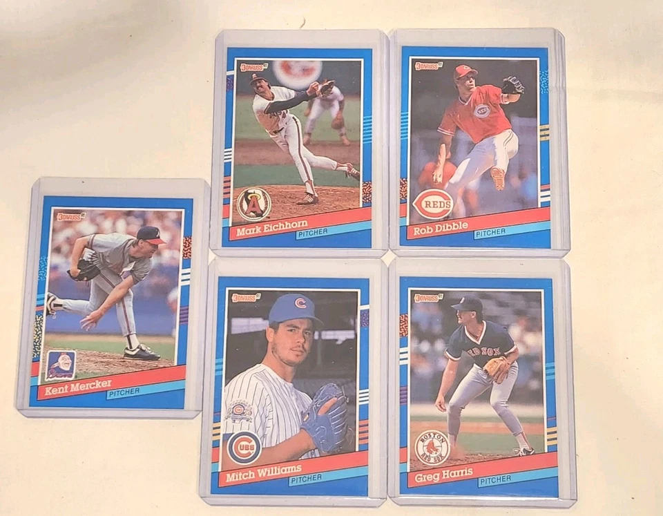 Lote de 5 tarjetas de error MLB Donruss 1991 espalda blanca LEER DESCRIPCIÓN COMPLETA  Foto 4 de 4