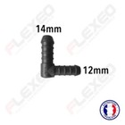 Raccord connecteur L pour tuyau et durite diamètre 14-12mm