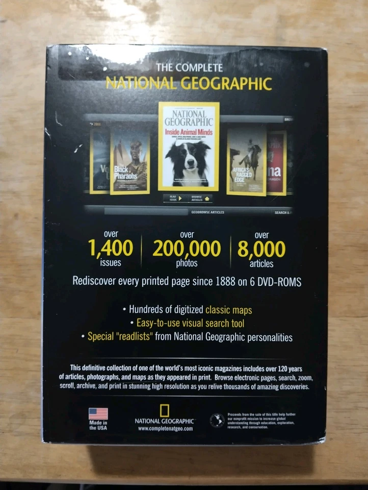 The Complete National Geographic -- Every Issue Since 1888 on 6 BRAND NEW DVDs - Image 2 of 4