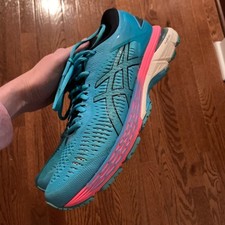 ASICS Gel Kayano 25 Women's Blue and Pink Running Shoes Size 8.5