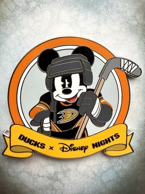 New 2025 Disney Nights Anaheim Ducks Mickey Mouse Hockey Pin