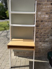 Habitat Ladder Office Desk with Shelves and Drawer, white & wood RRp £100