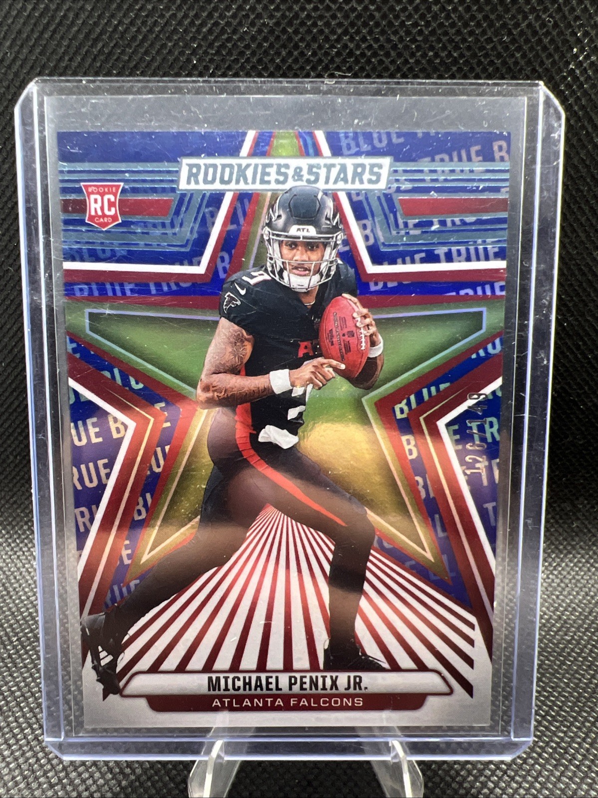 2024 Panini Rookies & Stars - Rookies Michael Penix Jr. #179 True Blue /149 (RC)