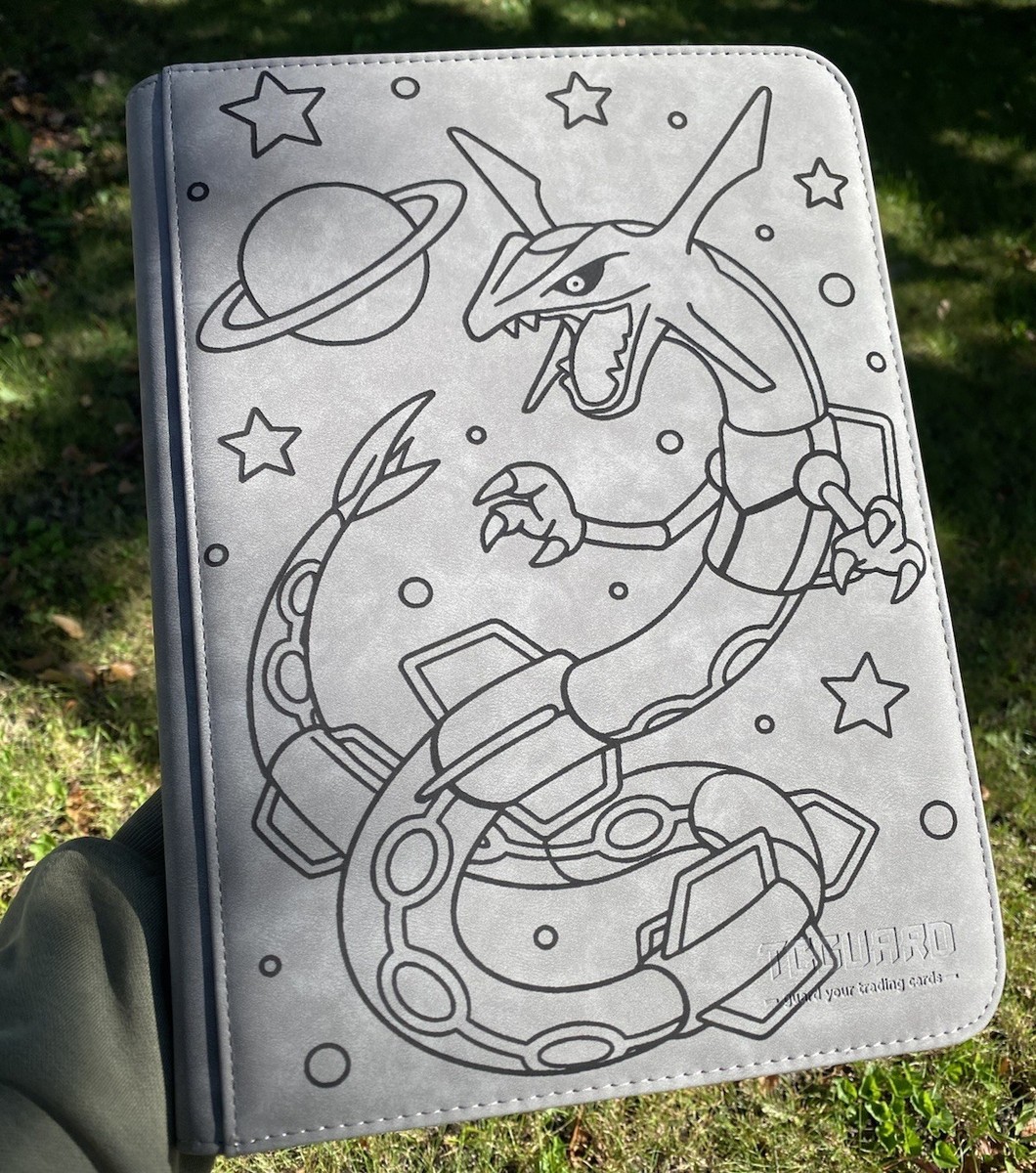 Pokmon Rayquaza Laser Engraved Binder/ Made To Order!. Engraved/Shipped In USA Pokmon Rayquaza Laser Engraved Binder/ Made To Order!. Engraved/Shipped In USA
