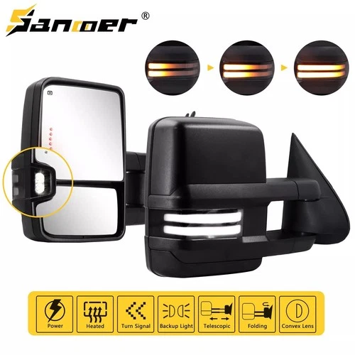 Tow Mirrors Switchback For 2003-2006 Chevy Silverado GMC Sierra 1500 2500HD 3500