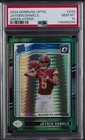 2024 PANINI DONRUSS OPTIC GREEN HYPER #248 JAYDEN DANIELS ROOKIE RC PSA 10