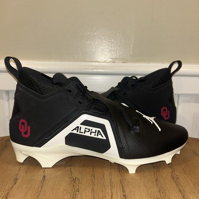 Jordan Alpha Menace Pro 3 Oklahoma OU Player Exclusive Football Cleats Size 12.5
