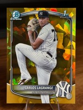 2025 Bowman Draft CARLOS LAGRANGE Gold Sapphire #50/50 BOOKEND 1st Bowman