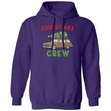 Christmas Crew Family Matching - Funny Xmas Tree Unisex Hooded Sweatshirt