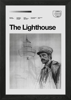 Der Leuchtturm Poster Gerahmt Wandbild Poster Leinwanddruck Bild